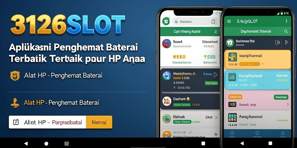 Tampilan antarmuka utama aplikasi Penghemat Baterai 3126SLOT yang sederhana dan intuitif.