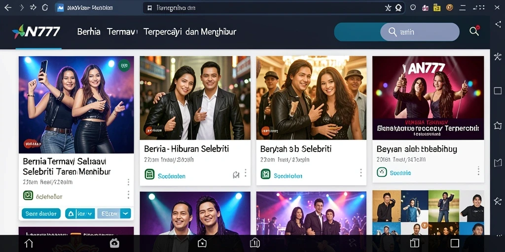 Tampilan antarmuka AN777 yang modern dan informatif.