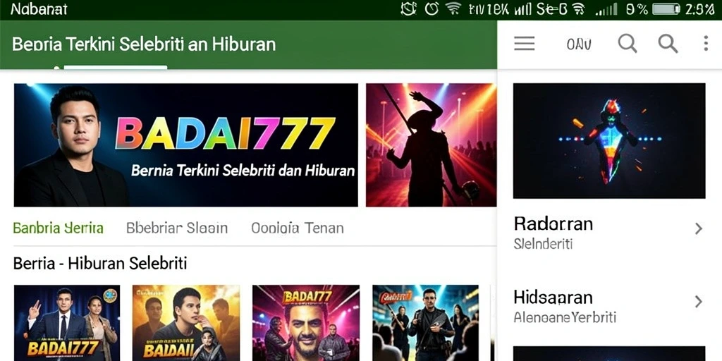 Antarmuka aplikasi BADAI777 yang informatif dan mudah digunakan.