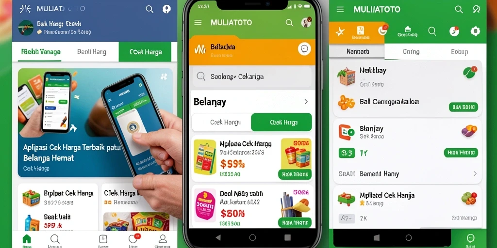 Antarmuka MULIATOTO yang sederhana dan fungsional untuk cek harga.