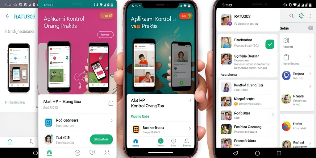 Antarmuka RATU303 yang intuitif untuk kontrol orang tua.