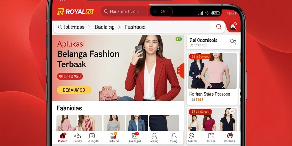 Tampilan antarmuka aplikasi ROYAL88 yang menarik dan user-friendly.