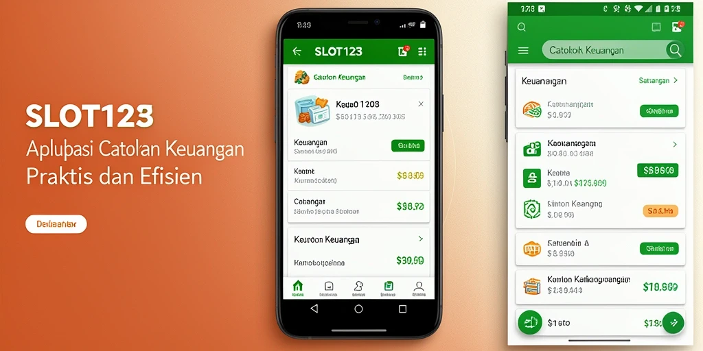 Antarmuka SLOT123 yang sederhana untuk pencatatan keuangan.