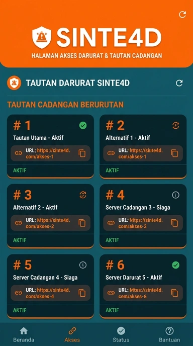 Tampilan link alternatif sinte4d