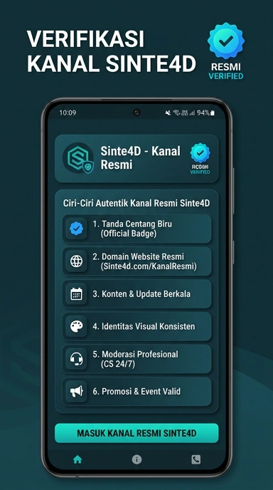 Tampilan kanal resmi sinte4d